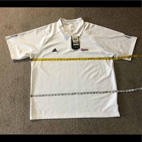 Adidas BG CCI Polo Shirt Sz 2XL New with Tags ClimaCool be Striped - Picture 4 of 13